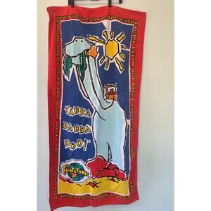 Vintage Flintstones Beach Towel